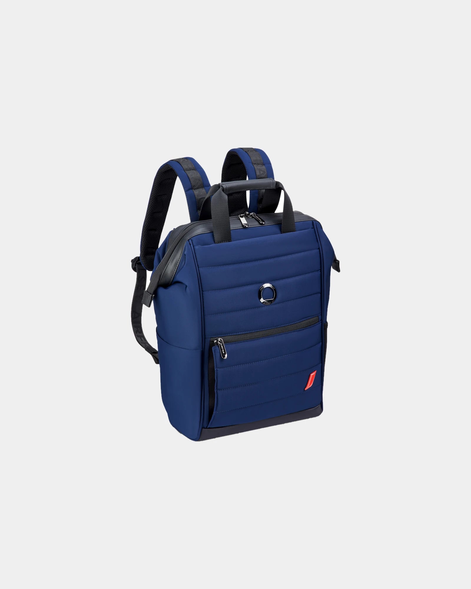 Rugzak van gerecycled polyester 26L om te personaliseren - Diepmarineblauw