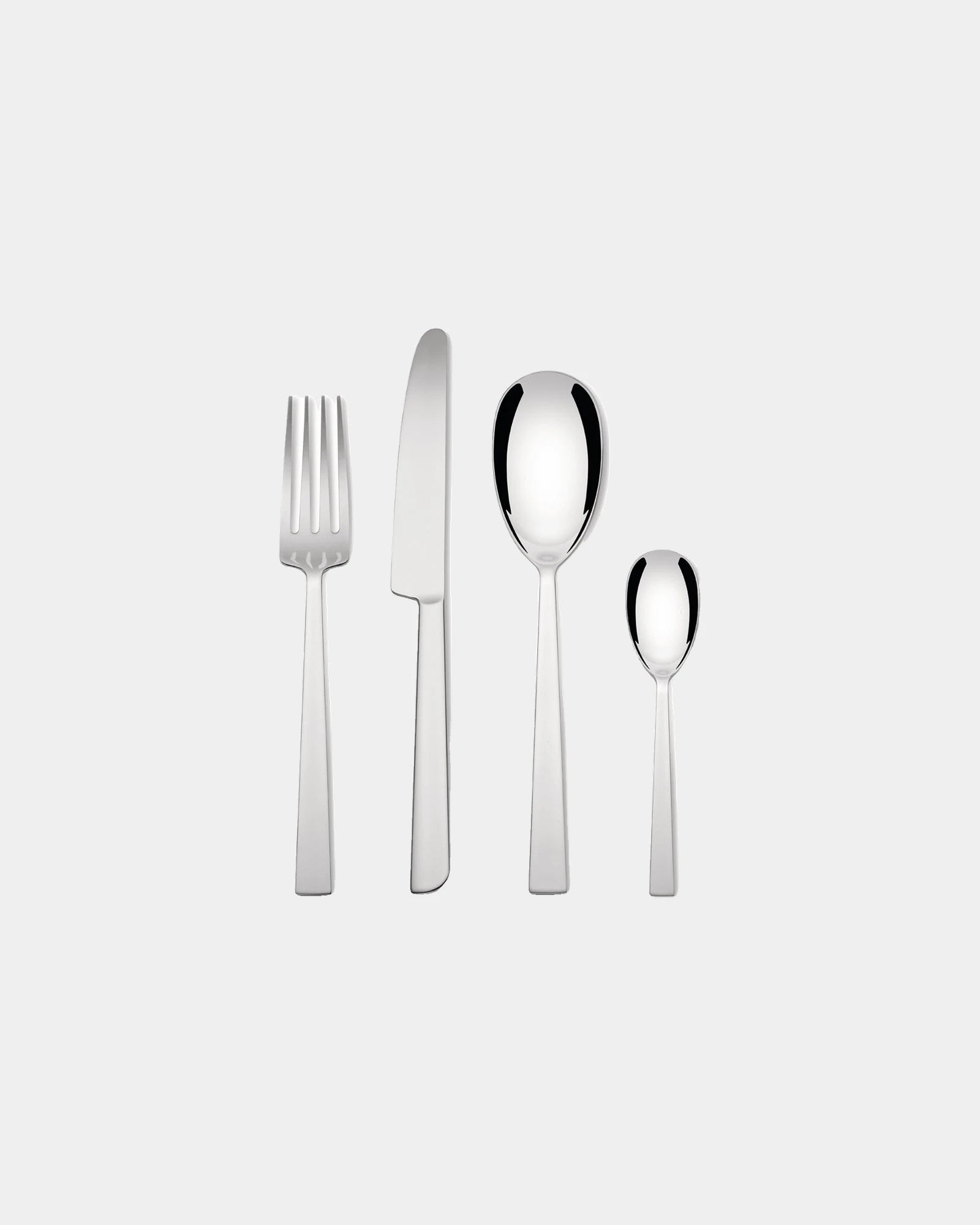 Bestekset roestvrij staal Alessi Asta om te personaliseren - Zilver