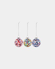Kerstbal glas Alessi Proust om te personaliseren - Multicolor