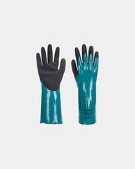 Werkhandschoen nitrile gezandstraald om te personaliseren - Blauw-zwart