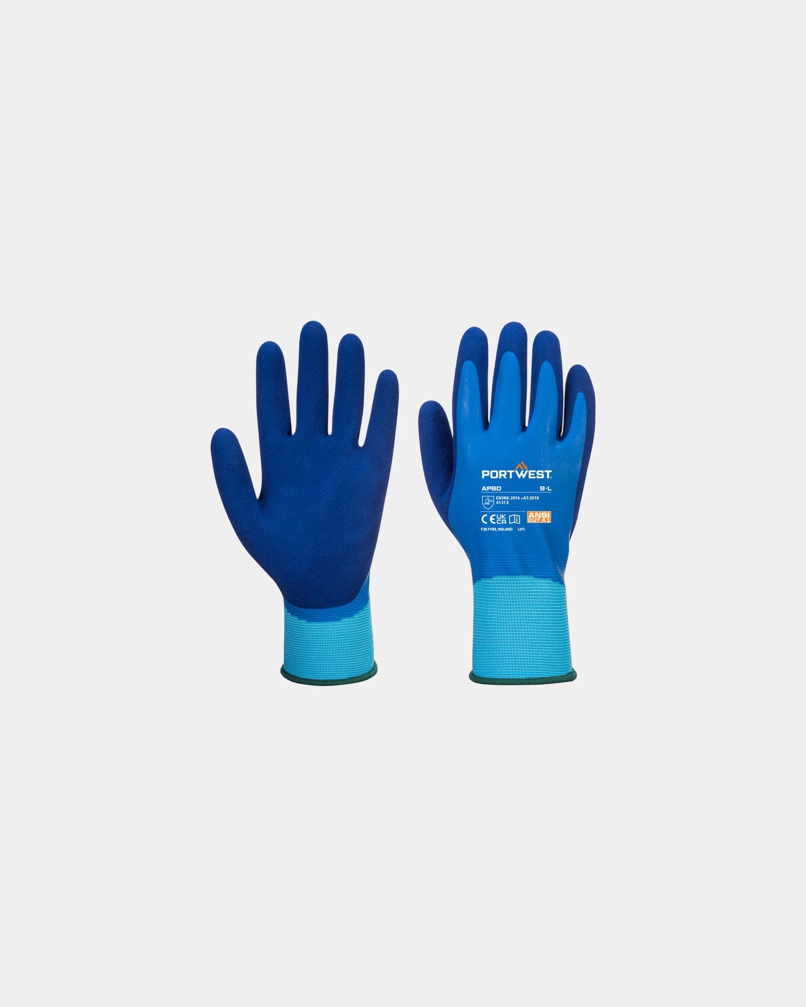 Werkhandschoenen nylon latex coating om te personaliseren - Zwart