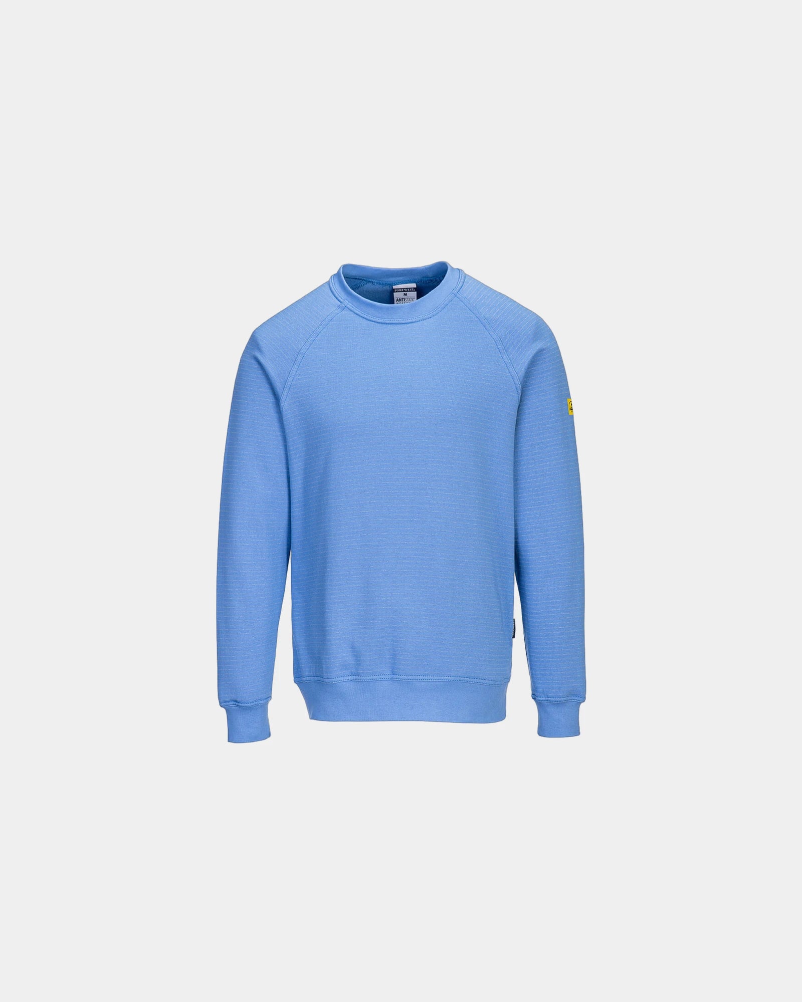 Sweater antistatisch ESD katoen om te personaliseren - Lichtgrijs Gemêleerd