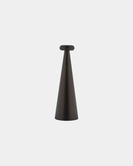 Oplaadbare lamp aluminium Alessi Bedin om te personaliseren - Bruin