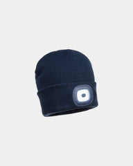 Muts met oplaadbare LED-verlichting om te personaliseren - Marineblauw