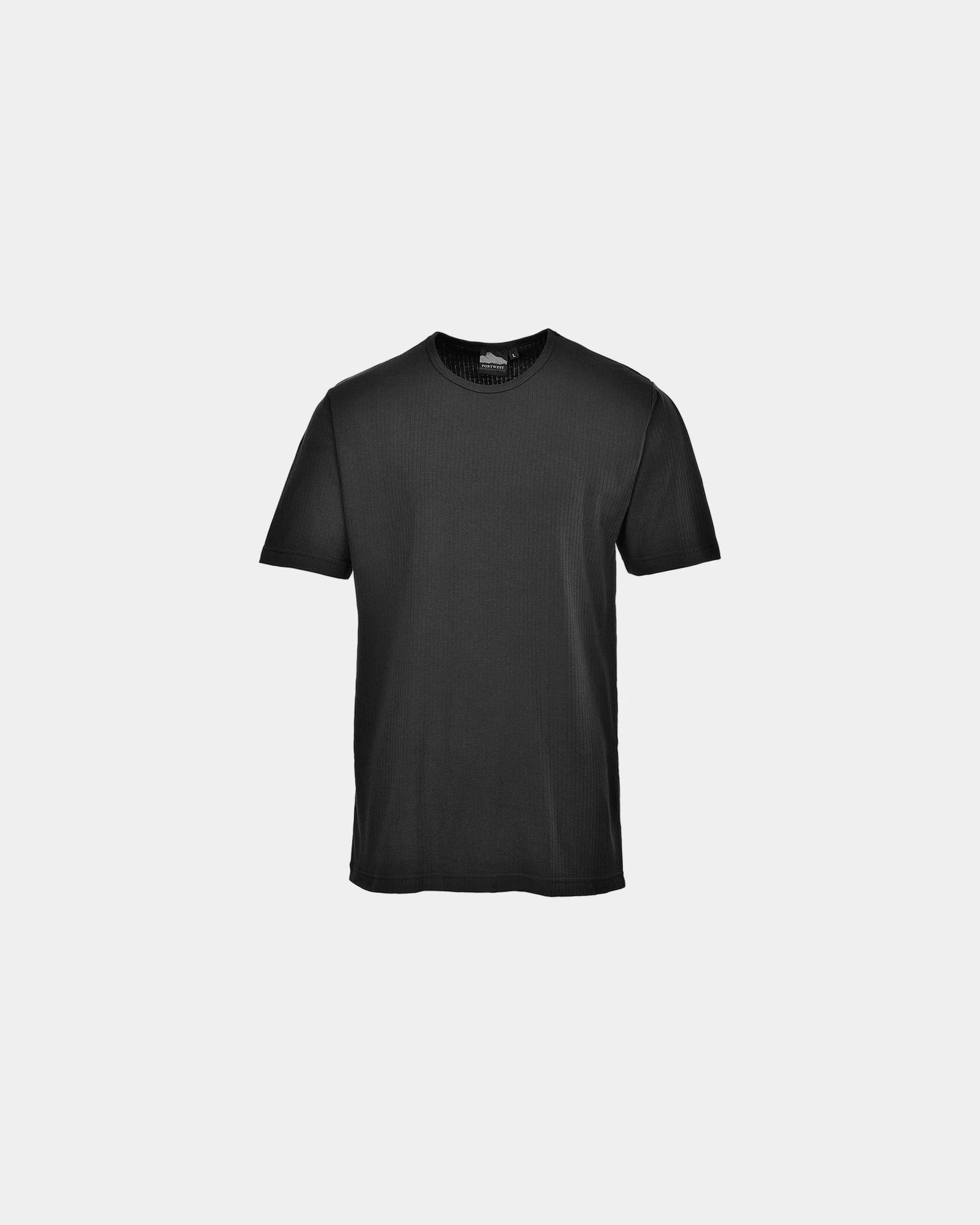 Thermisch T-shirt lange mouwen 200 g/m² om te personaliseren - Zwart-Hemelsblauw