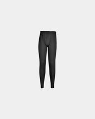 Thermobroek baselayer polyester om te personaliseren - Zwart-Hemelsblauw