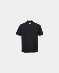 Polo polyester ademend 150 g/m² om te personaliseren - Zwart-Hemelsblauw