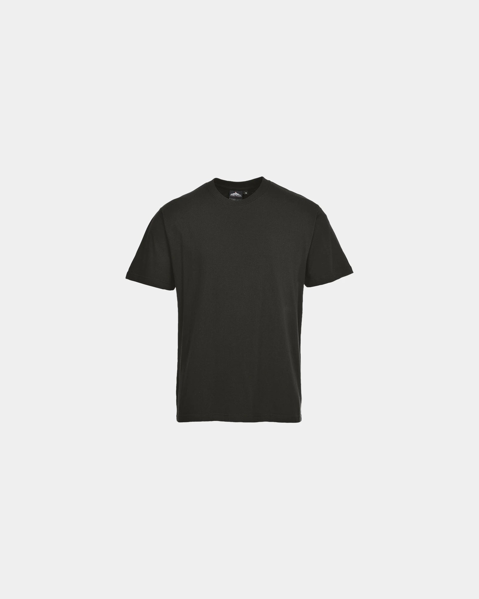 T-shirt premium 100% katoen 195 g/m² om te personaliseren - Zwart-Hemelsblauw