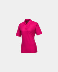 Polo dames polyester katoen UPF 50+ om te personaliseren - Donkerblauw