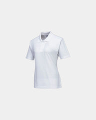 Polo dames polyester katoen UPF 50+ om te personaliseren - Wit