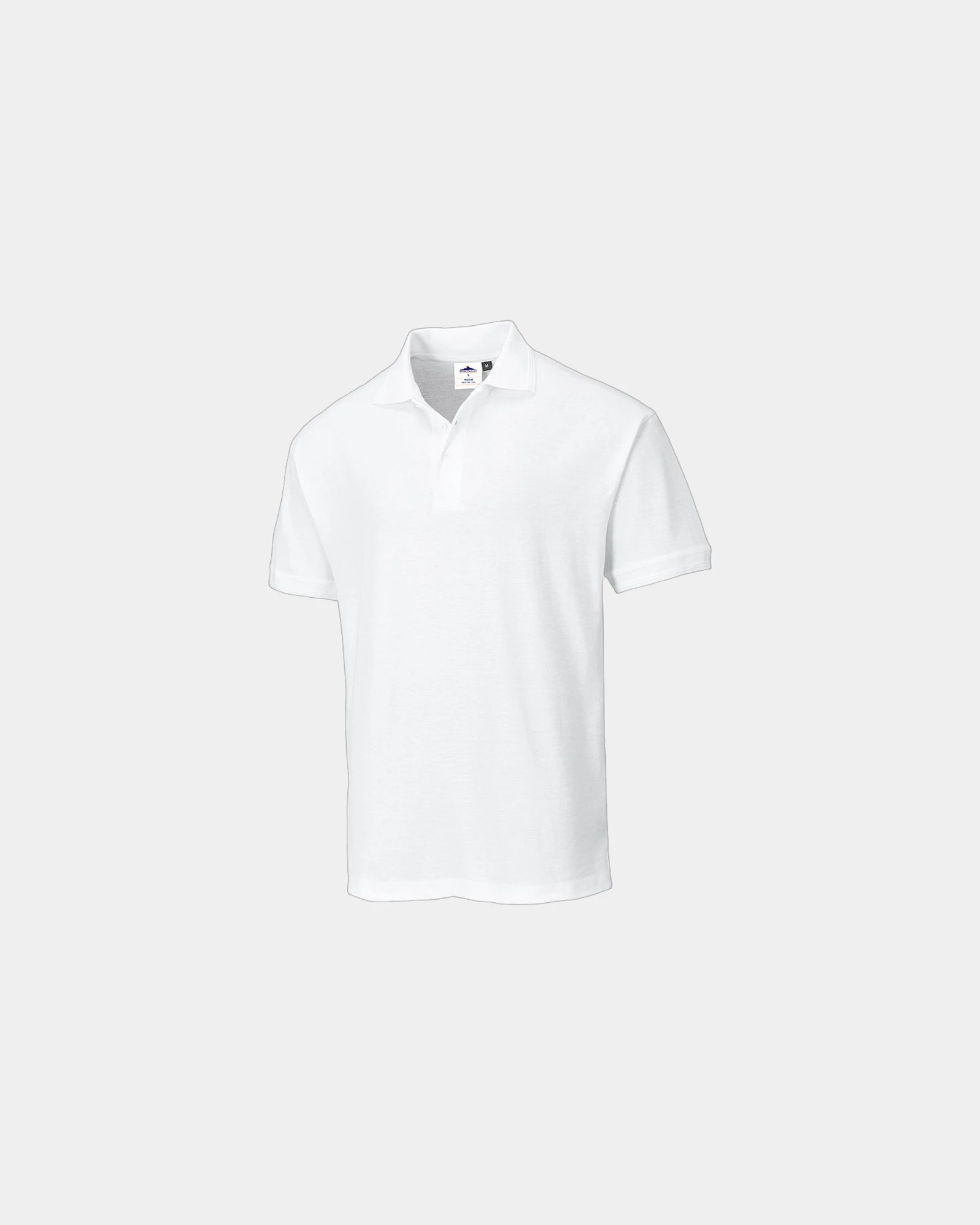 Polo Naples polyester katoen 210g/m² om te personaliseren - Wit
