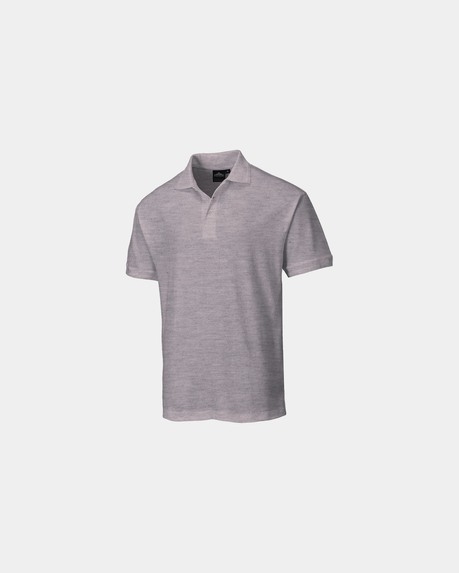 Polo Naples polyester katoen 210g/m² om te personaliseren - Lichtgrijs Gemêleerd