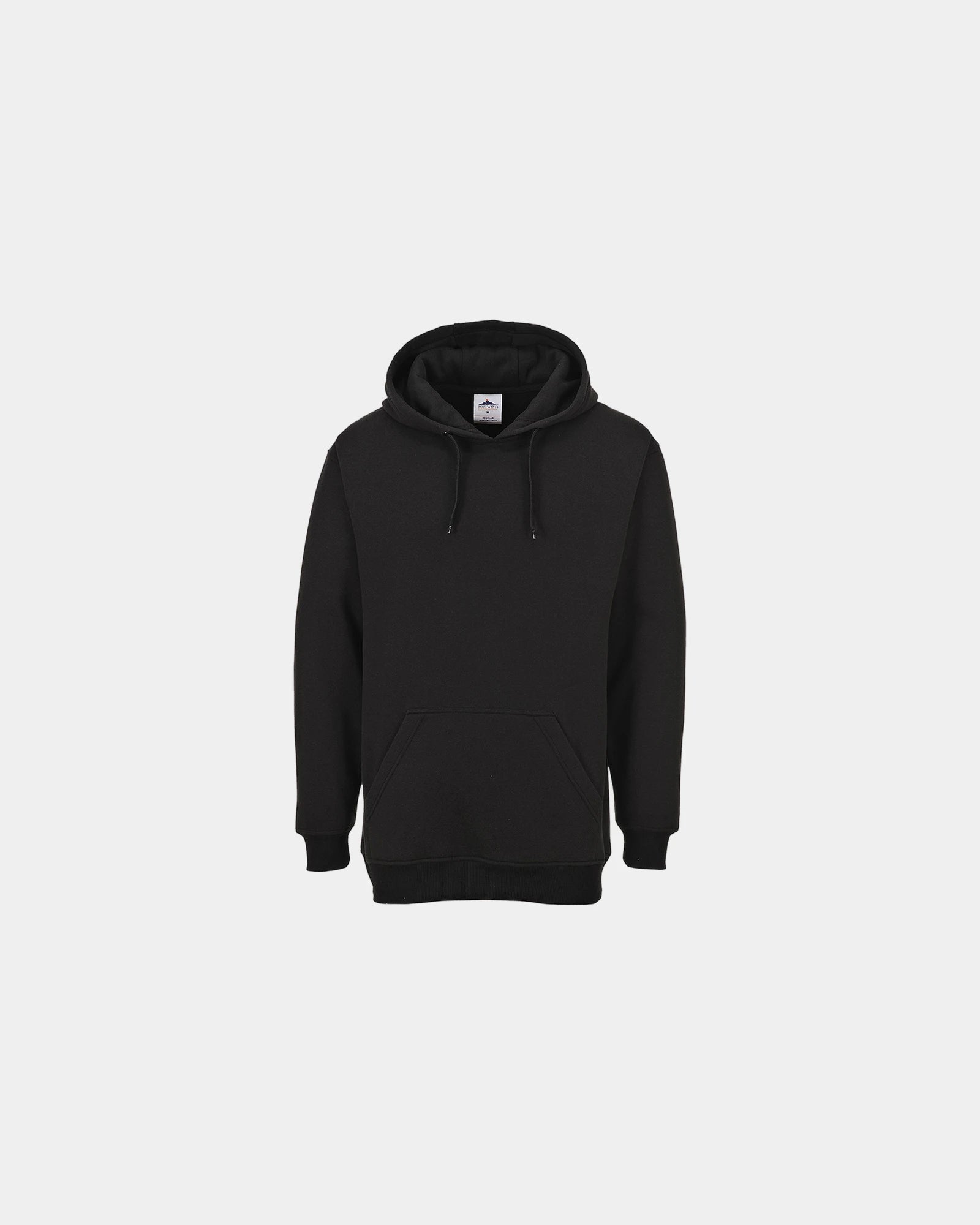 Hoodie polyester katoen 300 g/m² om te personaliseren - Zwart-Hemelsblauw