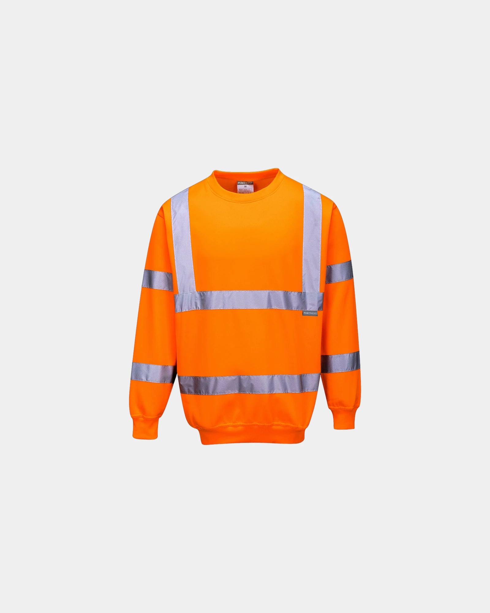 Sweater hoge zichtbaarheid polyester om te personaliseren - Oranje