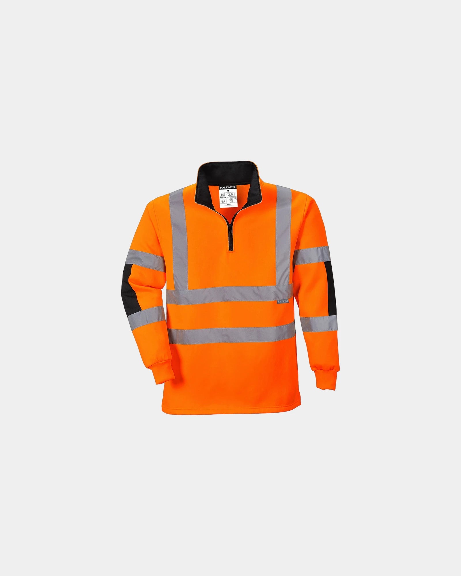 Sweater met rits Sorrento om te personaliseren - Oranje
