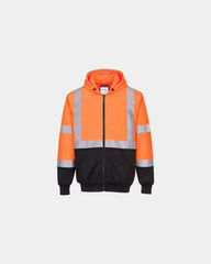 Hoodie bicolor polyester katoen 300g/m² om te personaliseren - Oranje