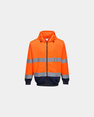 Hoodie bicolor polyester katoen 300g/m² om te personaliseren - Oranje