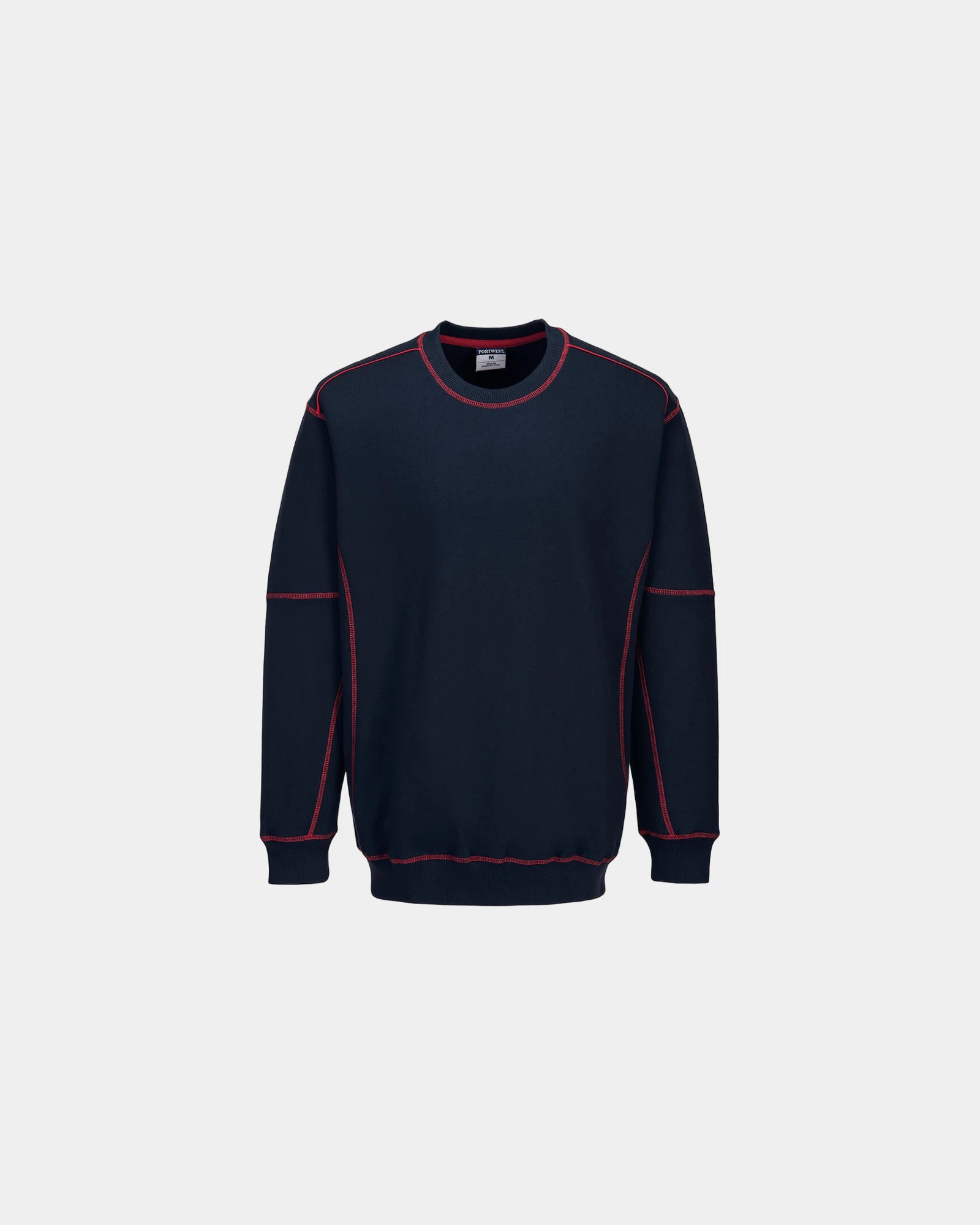 Sweater tweekleurig polyester katoen om te personaliseren - Oranje