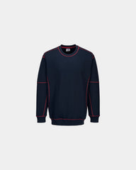 Sweater tweekleurig polyester katoen om te personaliseren - Oranje