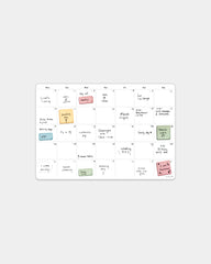 Maandkalender whiteboard Bambook om te personaliseren - Wit
