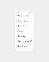 Weekplanner herbruikbaar whiteboard om te personaliseren - Wit