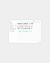 Habitracker herbruikbaar whiteboard om te personaliseren - Wit