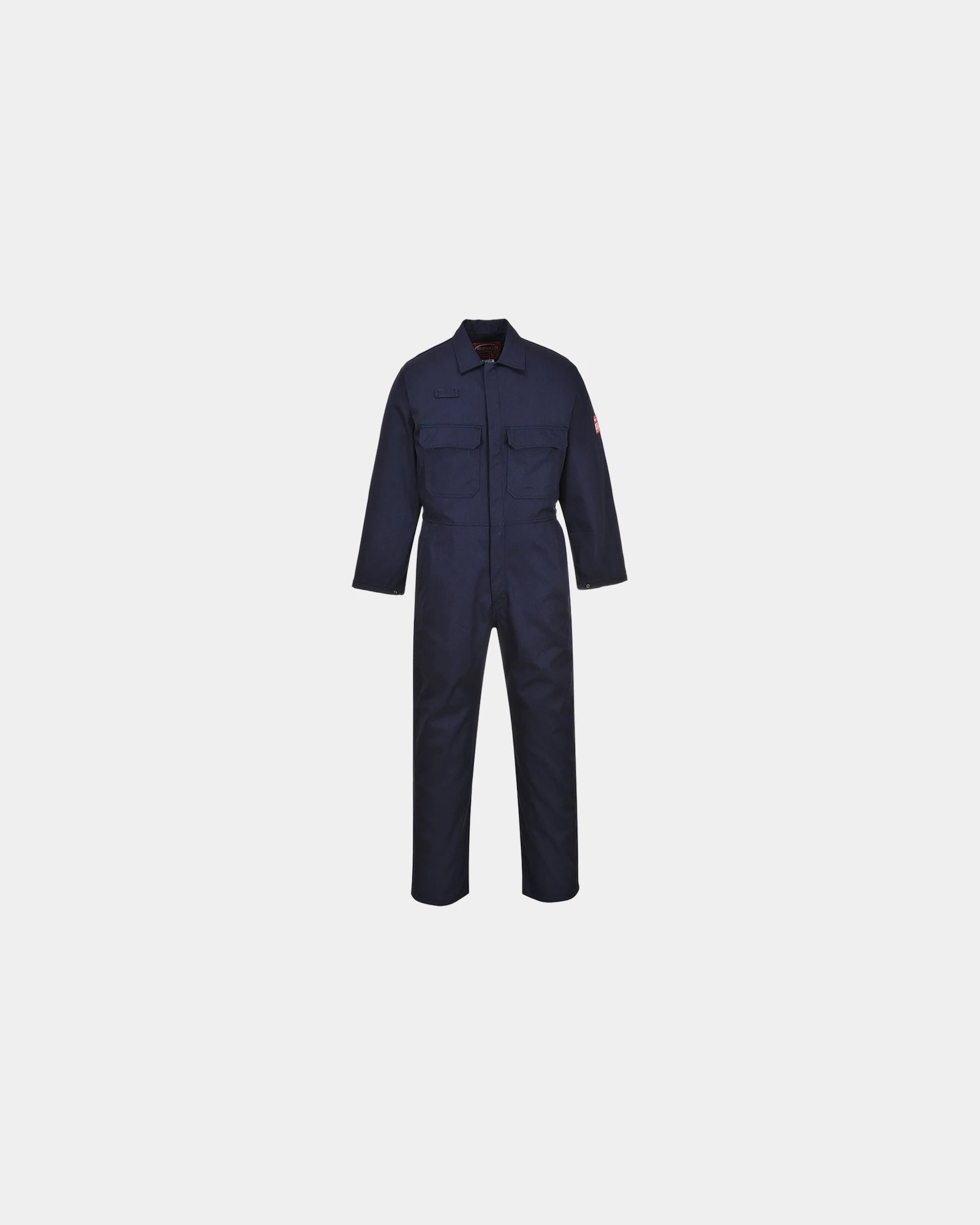 Overall katoen lasbescherming BIZ1 om te personaliseren - Marineblauw