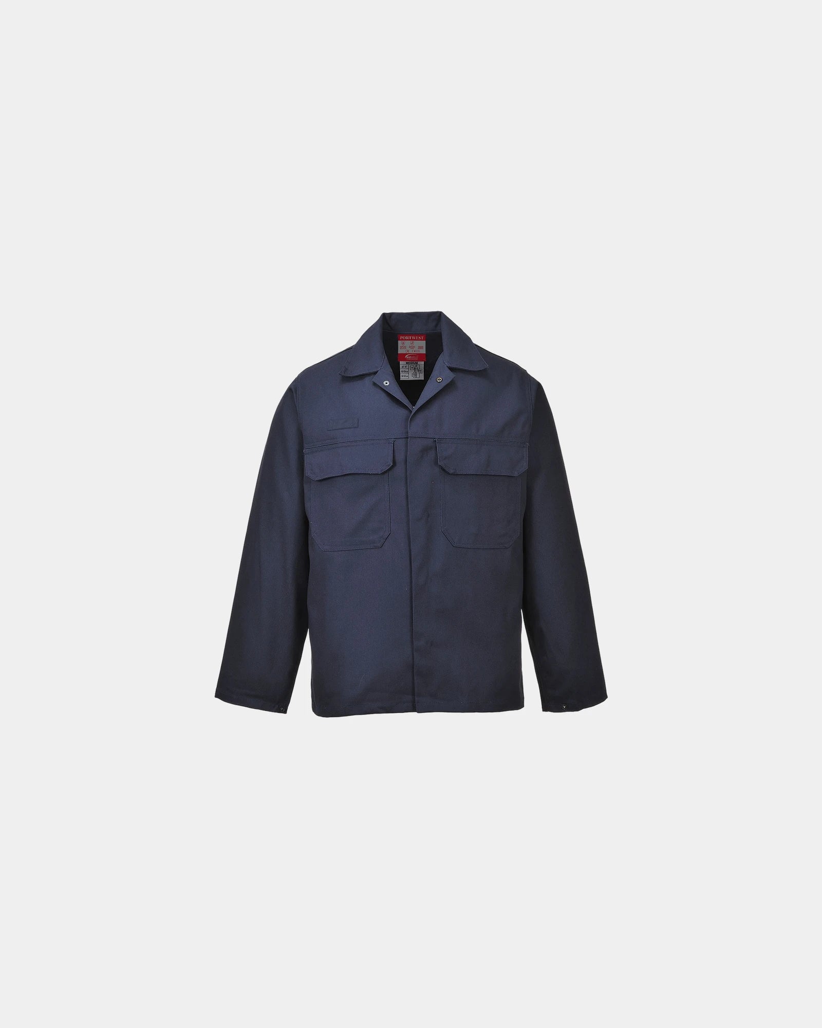 Vlambestendige werkjas om te personaliseren - Marineblauw