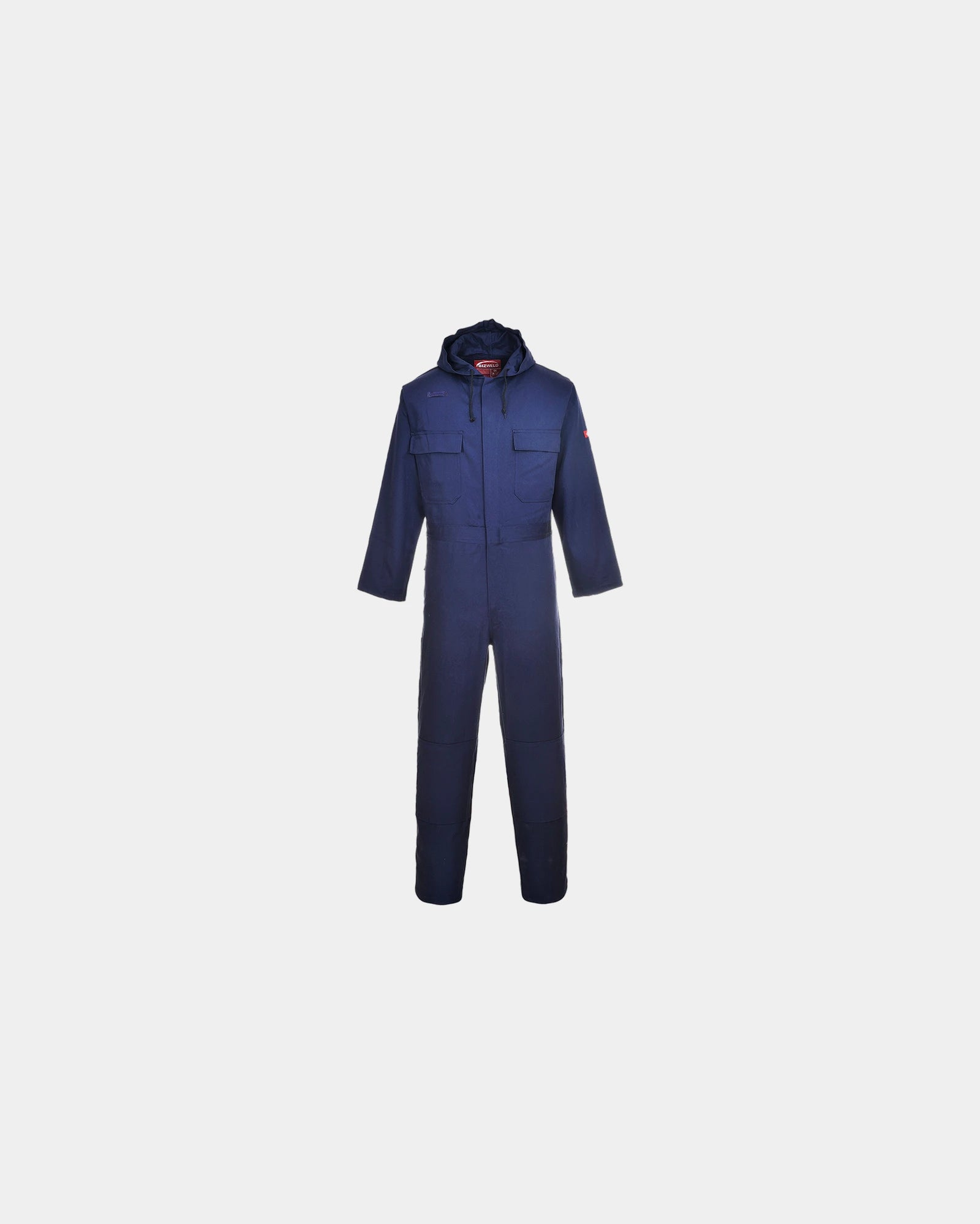 Overall met capuchon 100% katoen om te personaliseren - Marineblauw