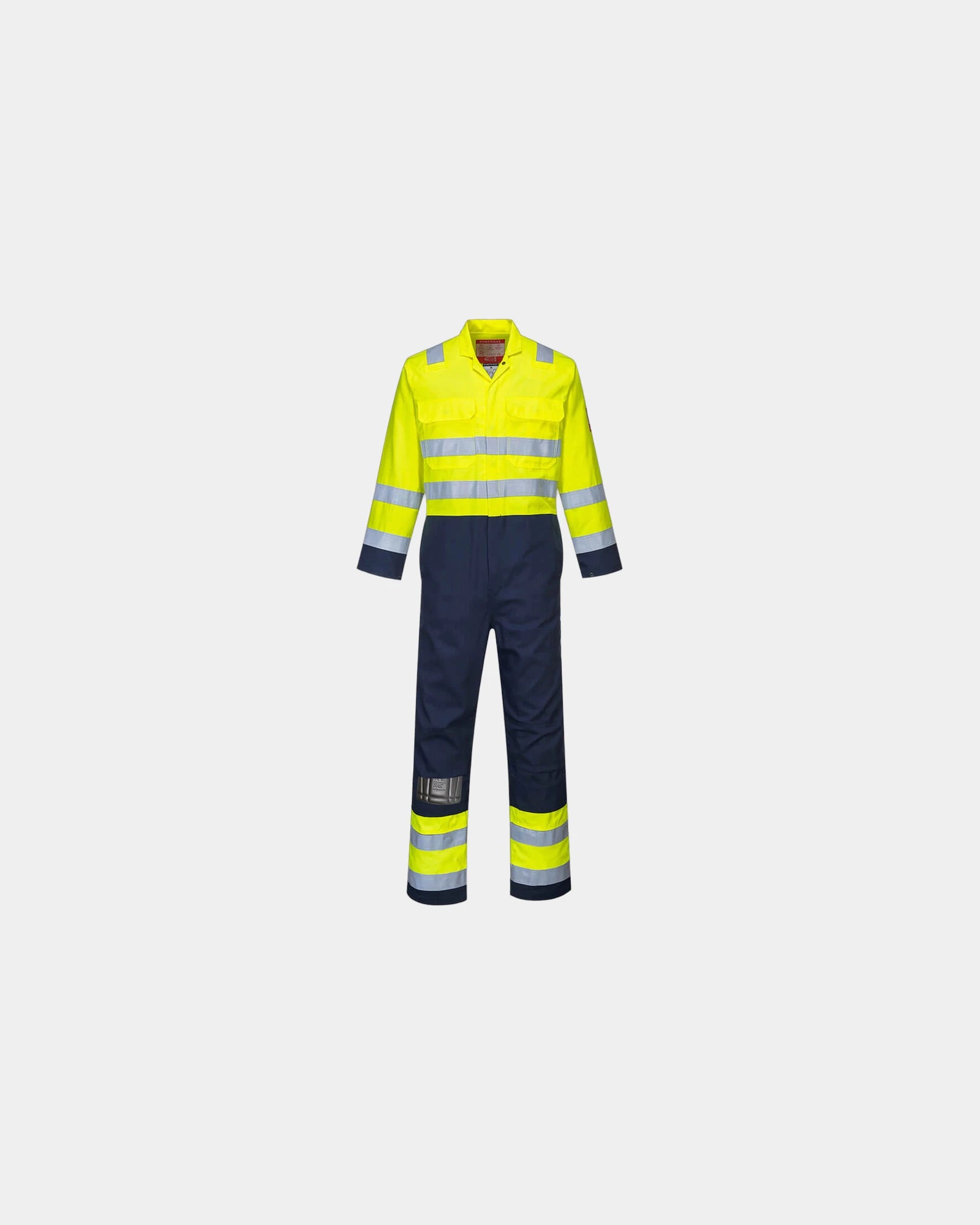 Overall HV antistatisch om te personaliseren - Geel-Marineblauw