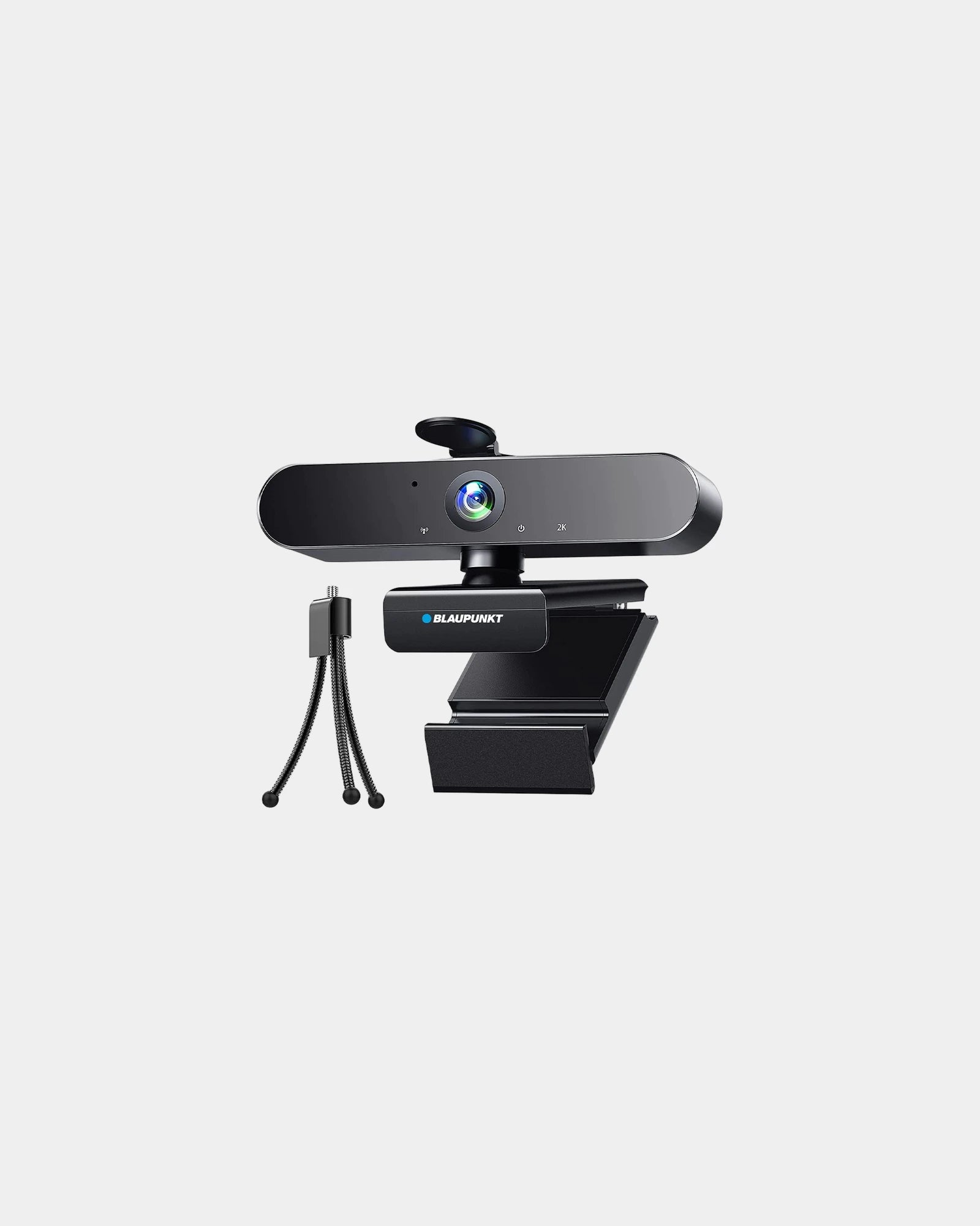Webcam HD 2K met statief Blaupunkt om te personaliseren - Zwart