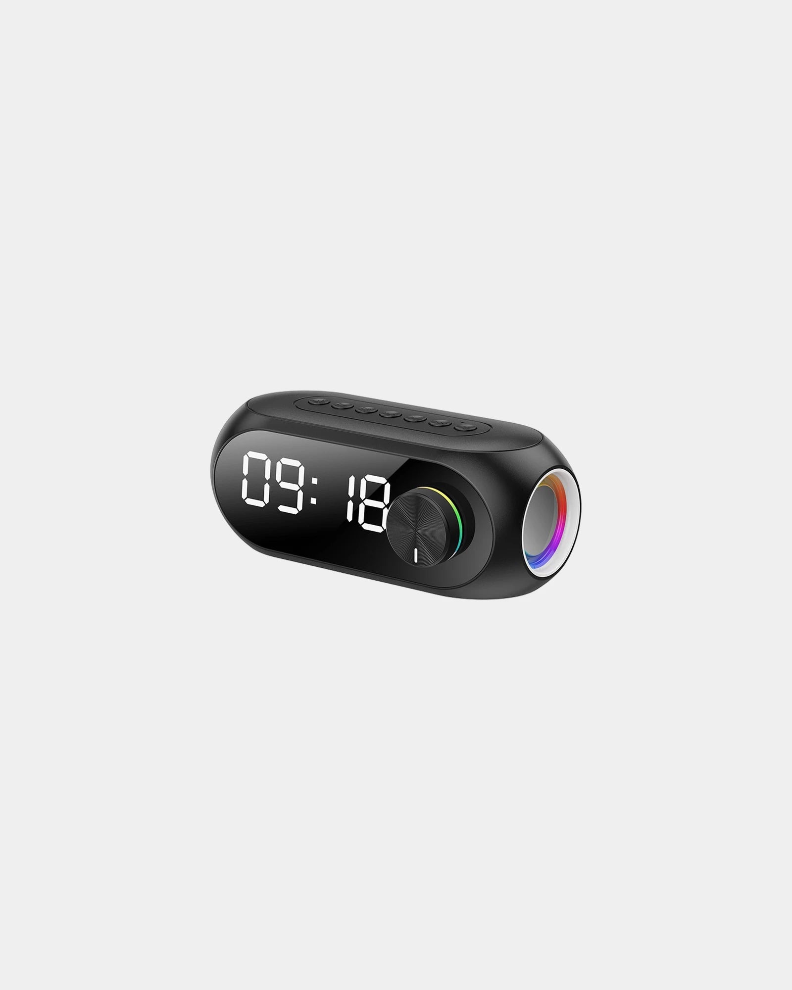 Wekker LED speaker 5W Blaupunkt om te personaliseren - Zwart