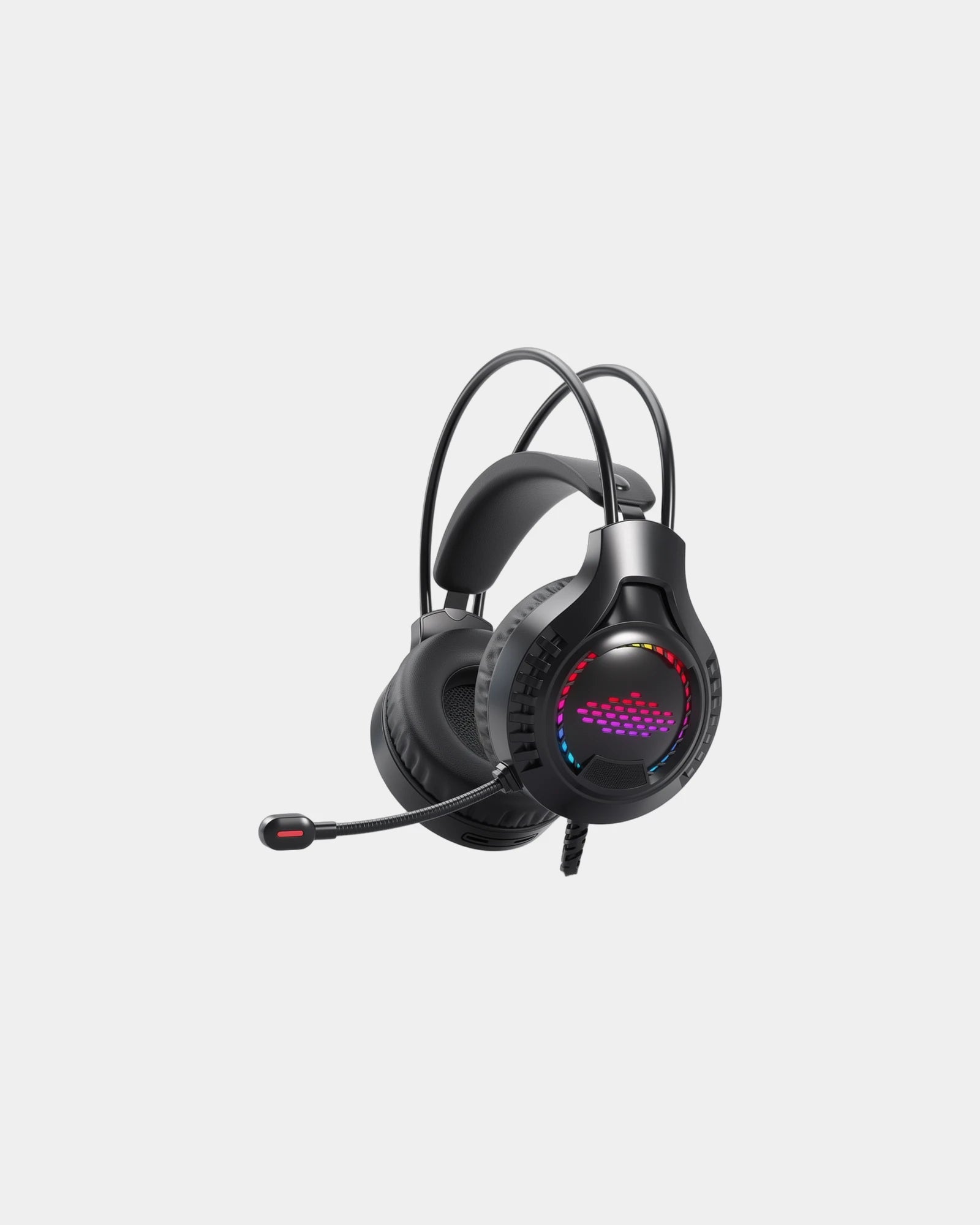 Gaming-koptelefoon LED om te personaliseren - Zwart