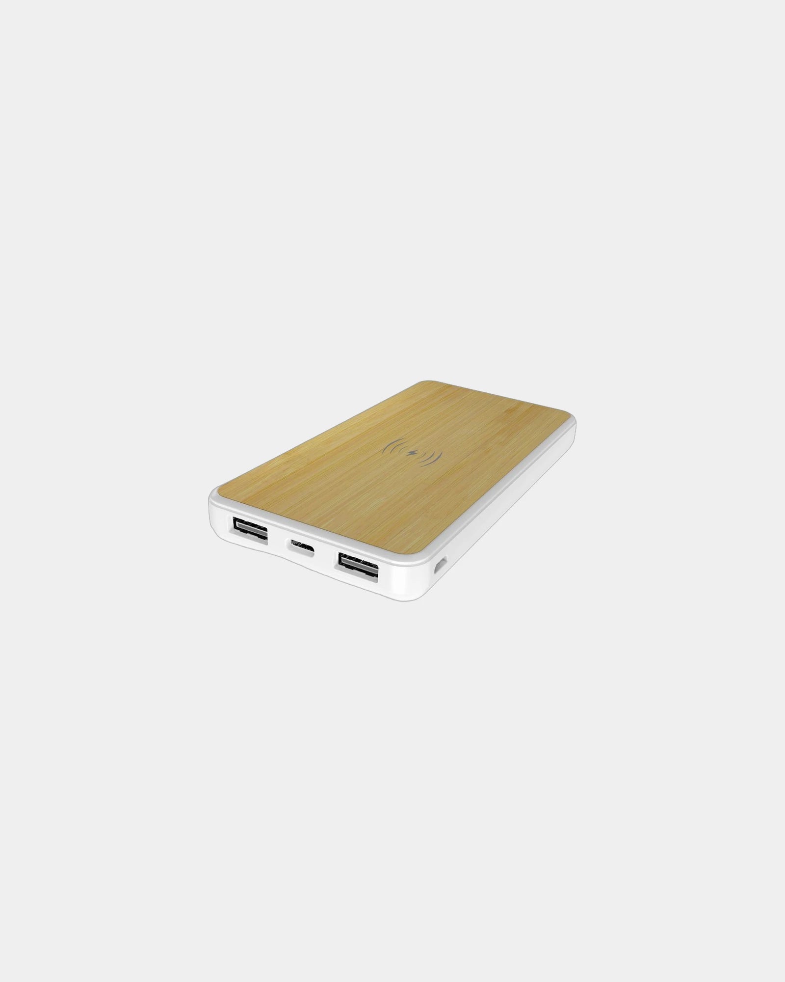 Powerbank draadloos bamboe 8.000mAh om te personaliseren - Hout