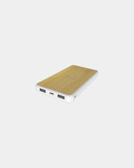 Powerbank draadloos bamboe 8.000mAh om te personaliseren - Hout