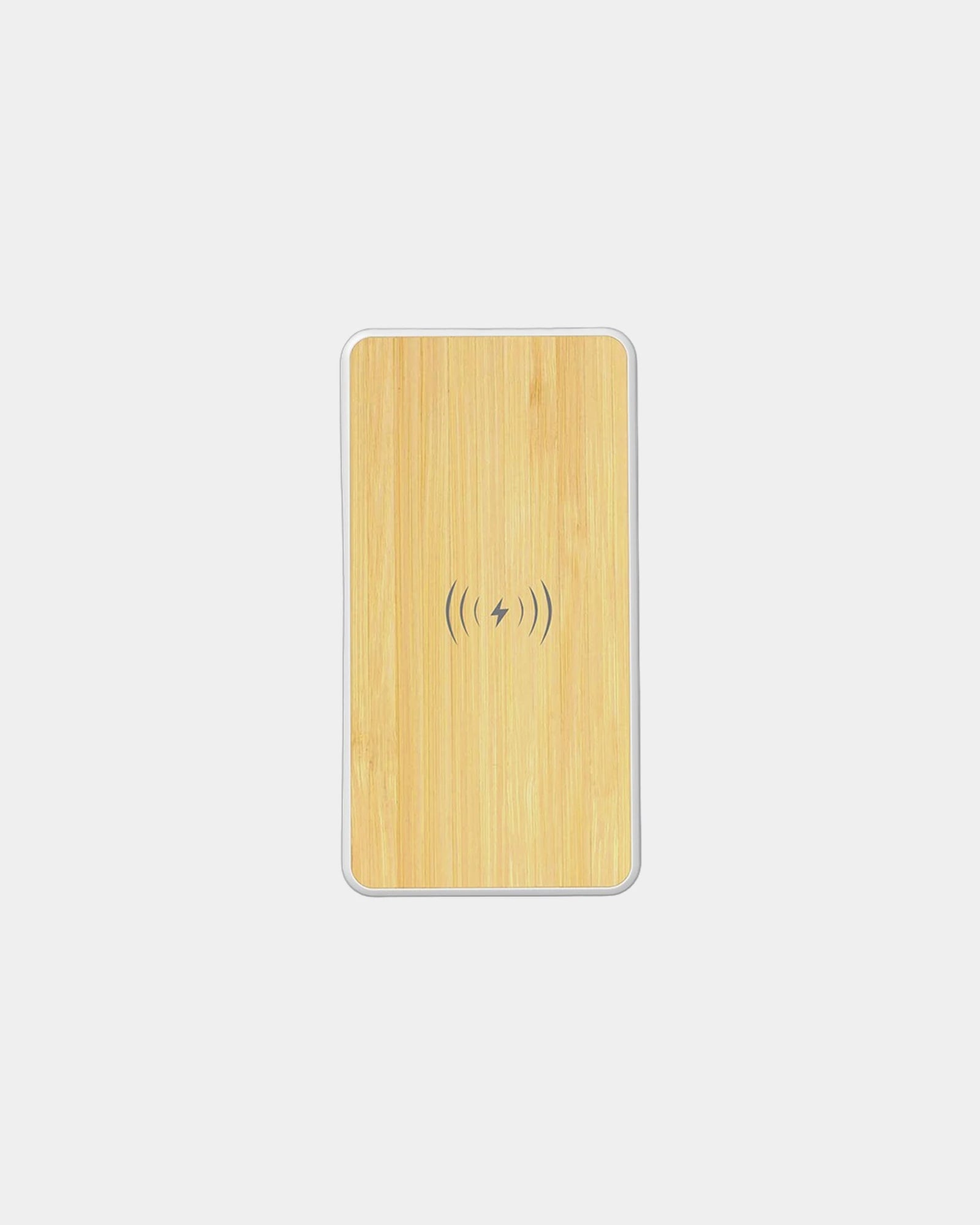 Powerbank draadloos bamboe 8.000mAh om te personaliseren - 3