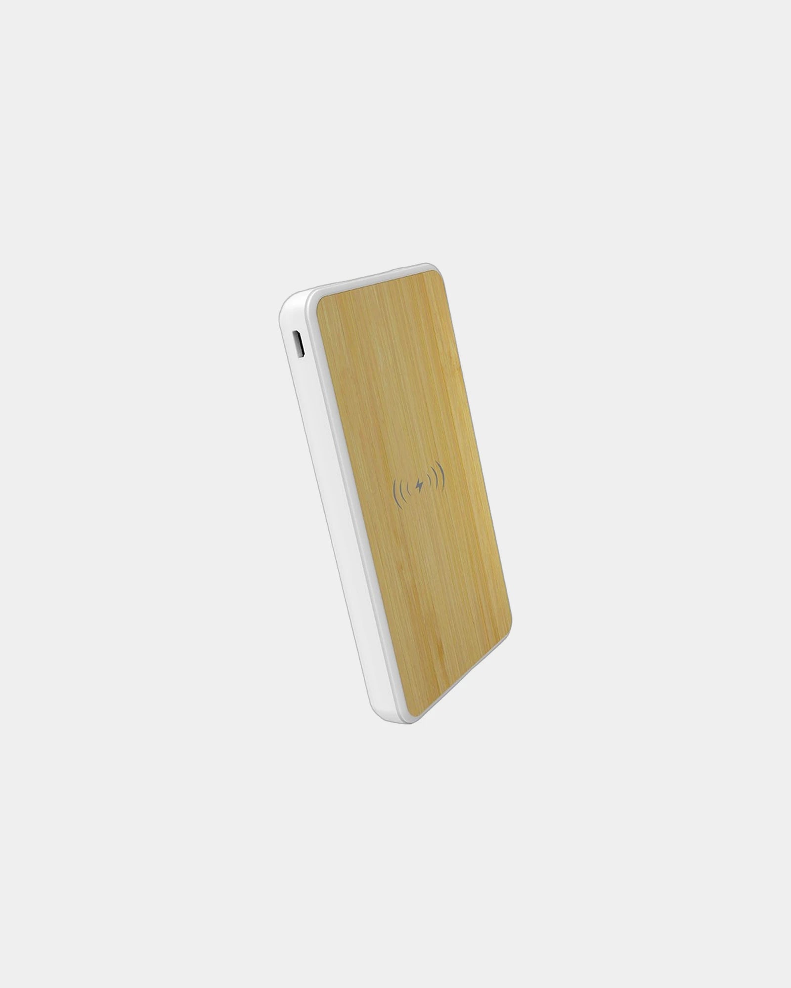 Powerbank draadloos bamboe 8.000mAh om te personaliseren - 2