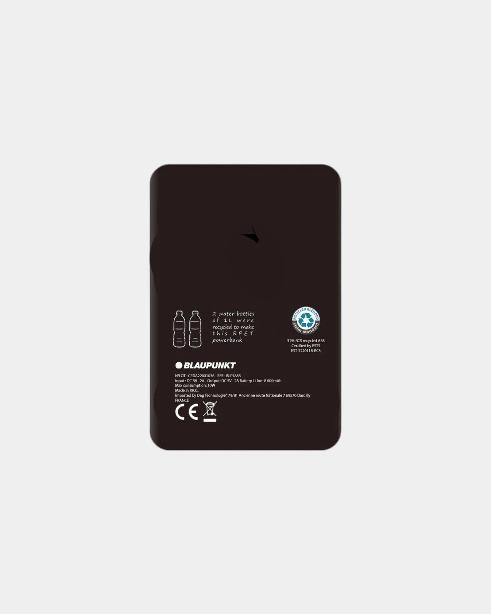 Powerbank RPET hennep 8.000mAh om te personaliseren - 3