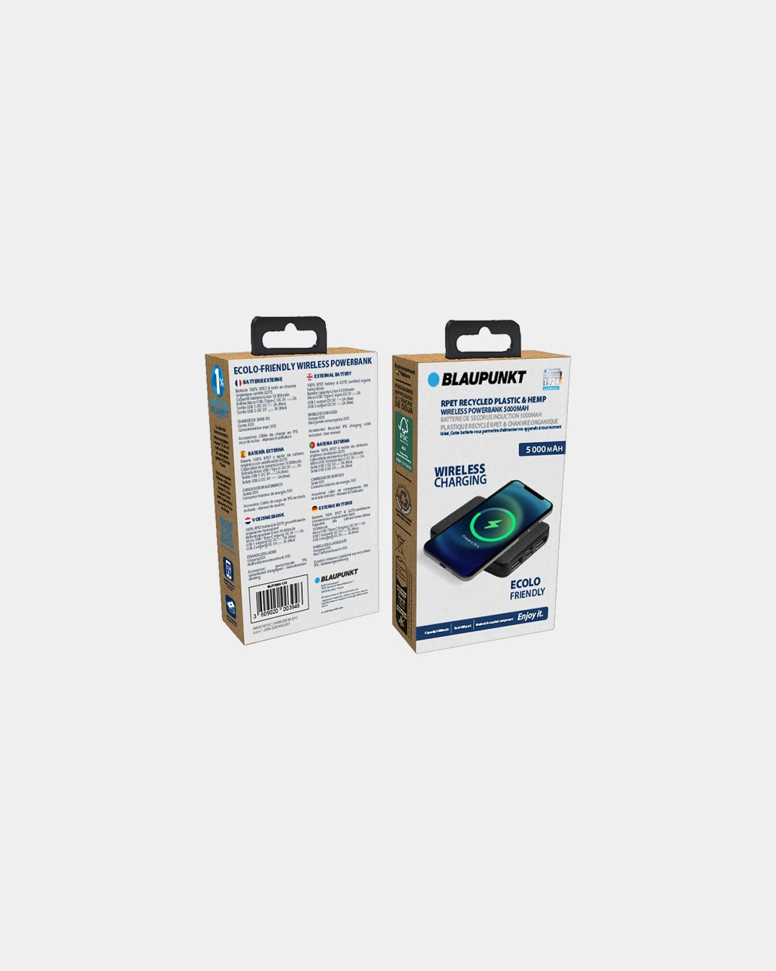 Powerbank RPET hennep 8.000mAh om te personaliseren - 4