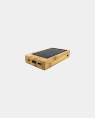 Powerbank solar bamboe FSC 5.000mAh om te personaliseren - 1