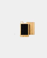 Powerbank solar bamboe FSC 5.000mAh om te personaliseren - Hout