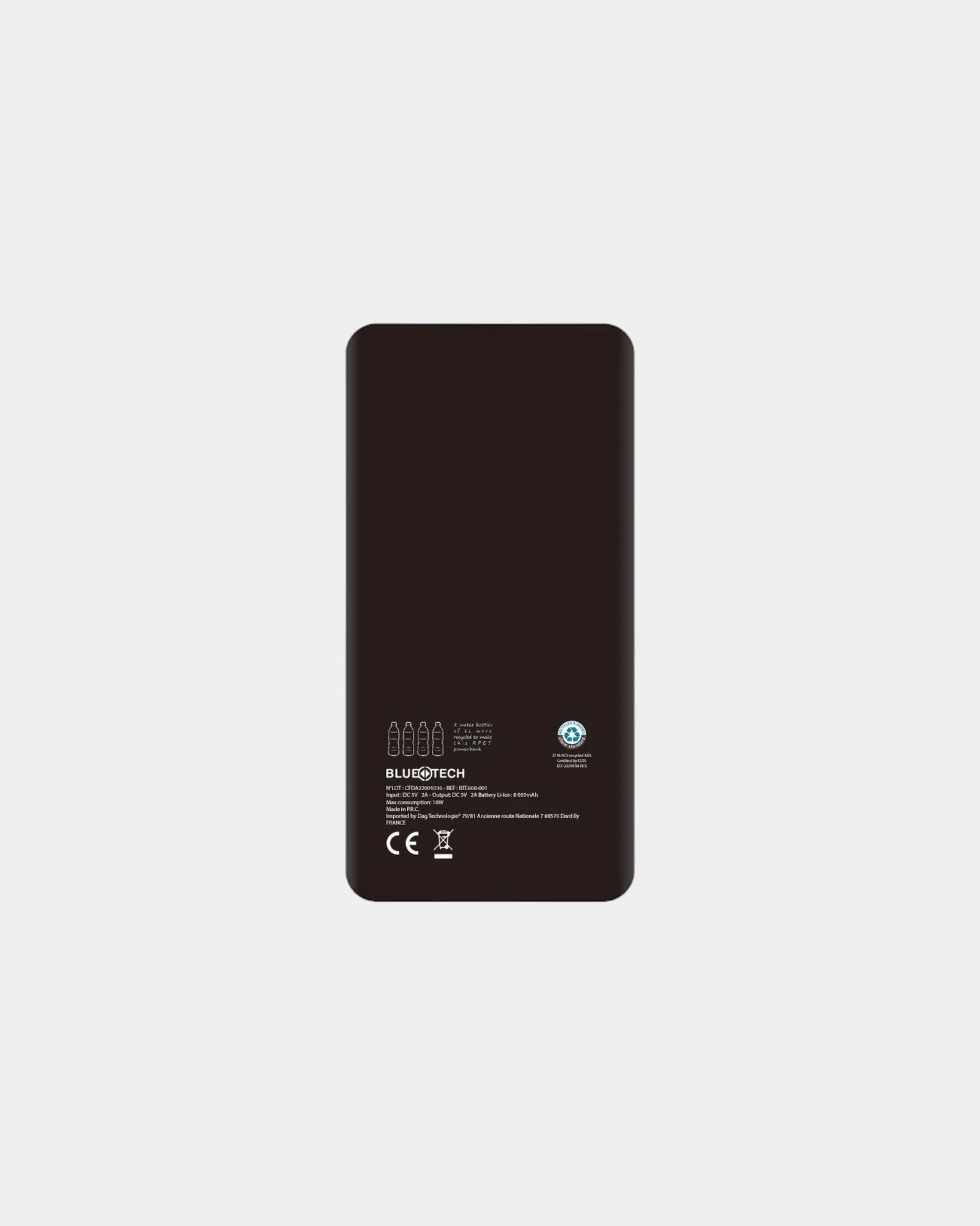 Powerbank RPET LED Bluetech 10.000mAh om te personaliseren - 3