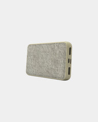 Powerbank RPET hennep 5.000 mAh om te personaliseren - Beige