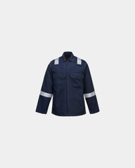 Vlamvertragend werkjack Iona om te personaliseren - Marineblauw