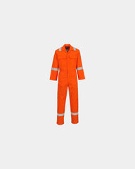 Overall katoen brandvertragend te om te personaliseren - Oranje