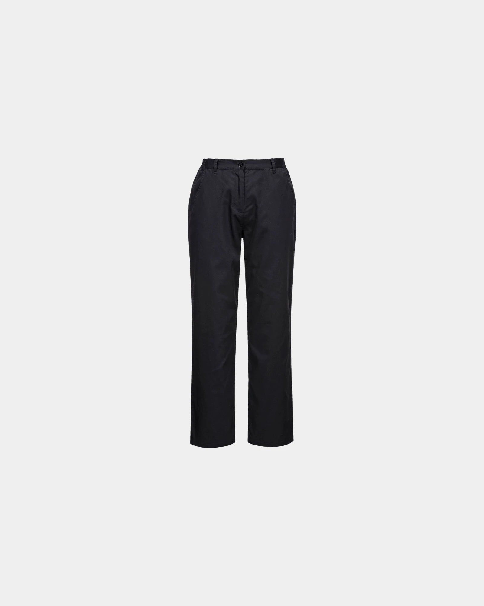 Kokbroek dames polycotton om te personaliseren - Zwart-Hemelsblauw
