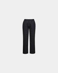 Kokbroek dames polycotton om te personaliseren - Zwart-Hemelsblauw