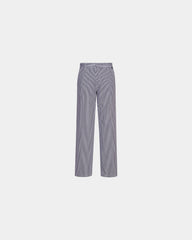 Kookbroek katoen 190 g/m² om te personaliseren - Schaakbord Blauw-Wit