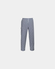 Kookbroek katoen 190 g/m² om te personaliseren - Schaakbord Blauw-Wit