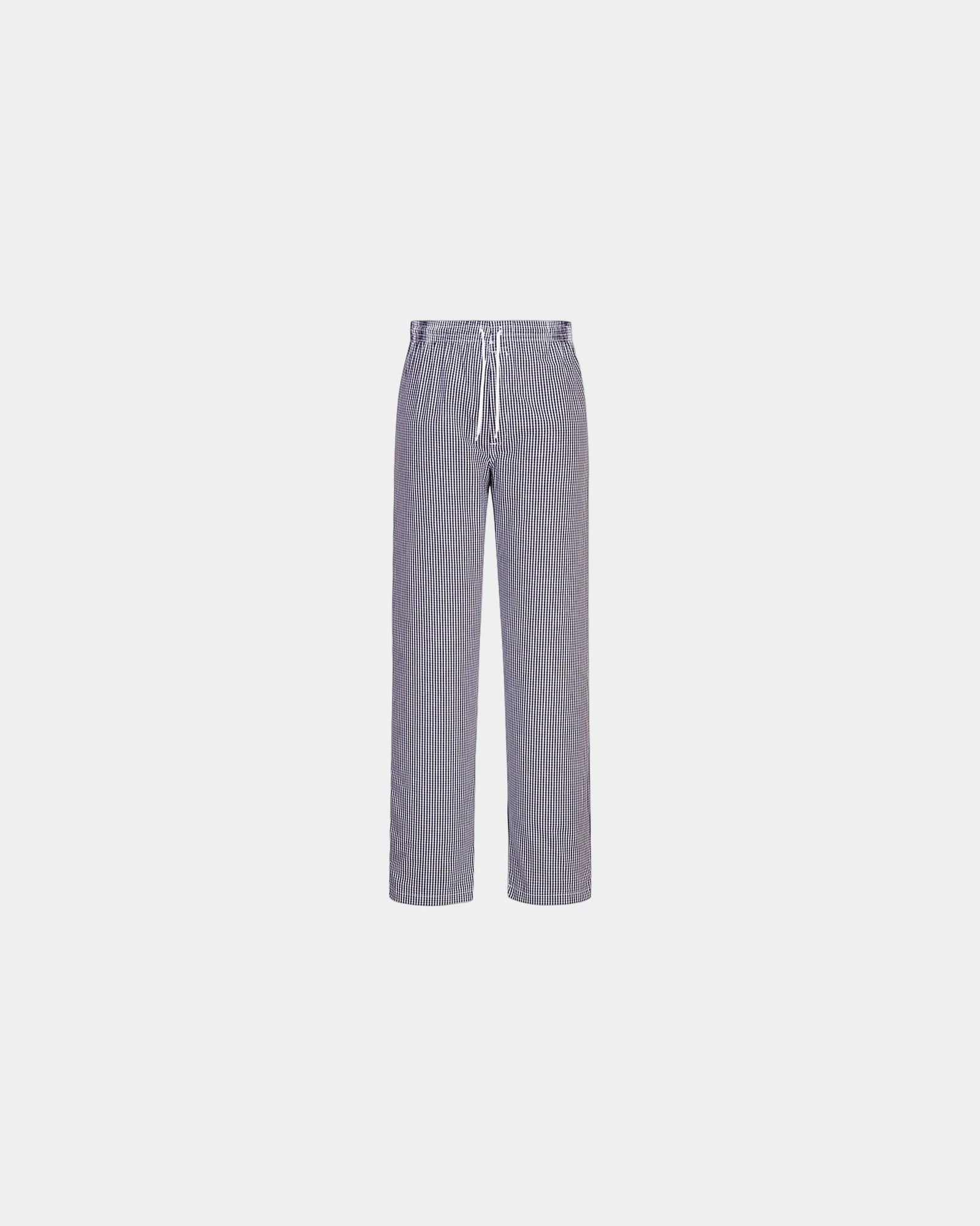 Kookbroek katoen 190 g/m² Bromley om te personaliseren - Schaakbord Blauw-Wit